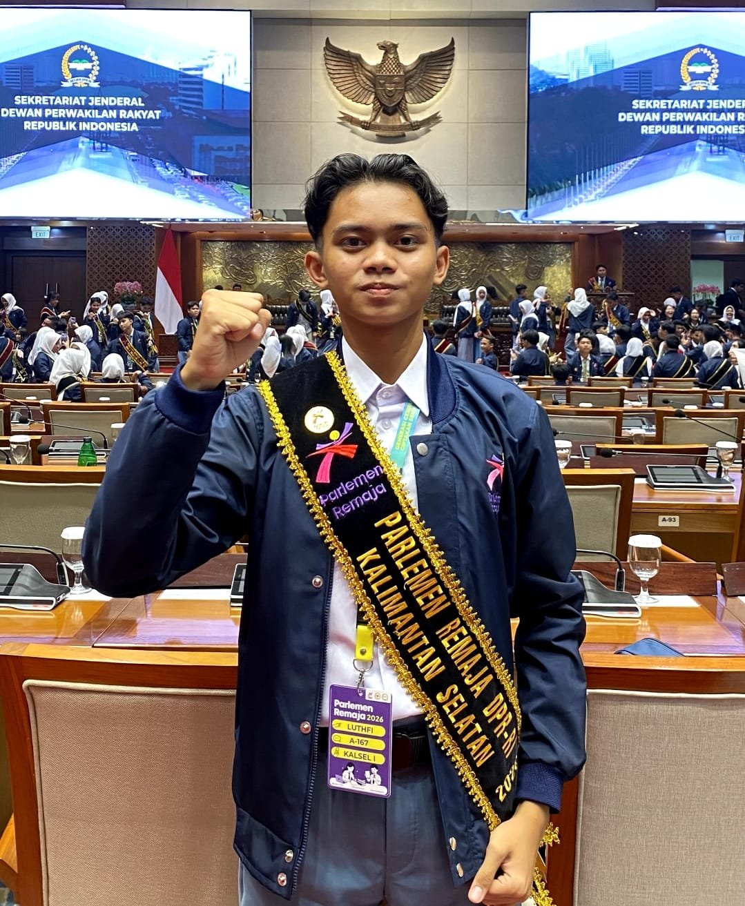 Ukir Prestasi Nasional, Muhammad Luthfi Siswa MAN 2 HSU Terpilih Ikuti PARLEMEN REMAJA 2026